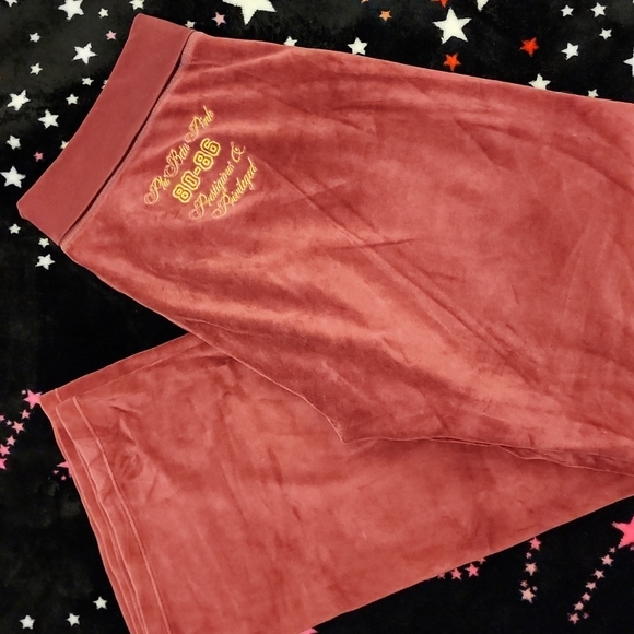 VICTORIAS SECRET'S PINK MEDIUM PHI BETA PINK PRESTIGIOUS & PRIVILEGED SWEATPANTS - Picture 10 of 17